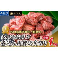 ふるさと納税 牛肉 カレー・シチュー 沖縄県 石垣市 石垣島産 黒毛和牛 新里牛 多用途抜群 煮込み用贅沢角切り（500g×2） 合計1kg以上 カレー シチュー SZ-44 | ふるさとチョイス