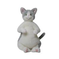 Cuddly(カドリー） ねこのぬいぐるみ　猫の「桜子/Sakurako」白灰　ハチワレ　グリーンアイ | セレジオーネ(インテリア雑貨)
