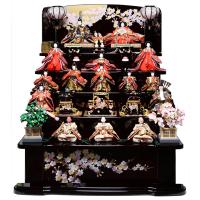 (あやさくらひな) ：千匠作 【親王飾】 【雛人形】 三五親王飾：彩桜雛 【ひな人形】