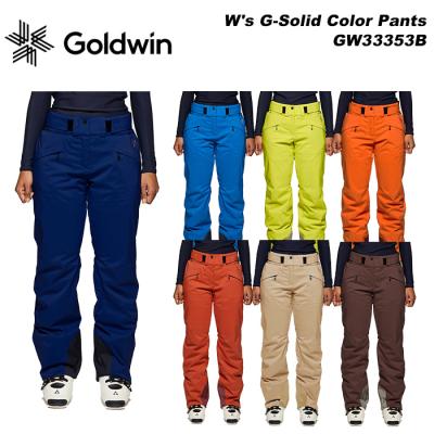 ゴールドウイン　スキーウェア　パンツ　23-24モデル GOLDWIN GW33353B W's G-Solid Color Pants 23-24モデル ゴールド
