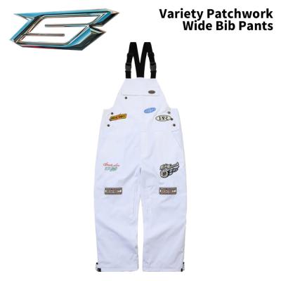 BSRABBIT ビエスラビット ウェア Variety Patchwork Wide Bib Pants 25