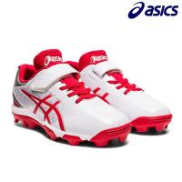 アシックス asics 軟式野球 ジュニア ポイントスパイク スターシャインS ベルトタイプ マジックテープ 1124A008-101 部活 練習 | フタバスポーツサッカー館ヤフー店