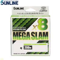 サンライン ソルティメイト メガスラムx8 200m 6号 ブライトグリーン PEライン 8本編み | FWS-アルファ