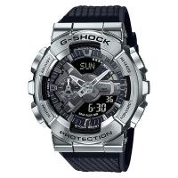 G-SHOCK GM-110-1AJF Metal Covered アナデジ メンズ 腕時計 ブラック シルバー CASIO カシオ 【国内正規モデル】 | G専門店G-SUPPLY