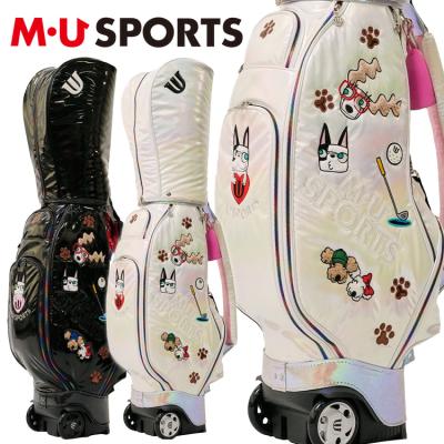 M-U SPORTS キャディバッグ ホワイト M・U SPORTS MU SPORTS MU スポーツ キャディバッグ ゴルフ