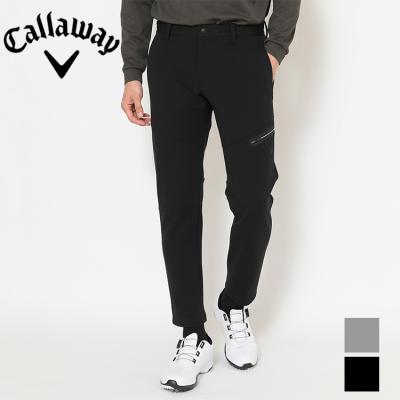 L ☆新品タグ付☆ キャロウェイ メンズ ストレッチ ジョガーパンツ ブラック CallawayApparel［キャロウェイアパレル］撥水8WAYストレッチ