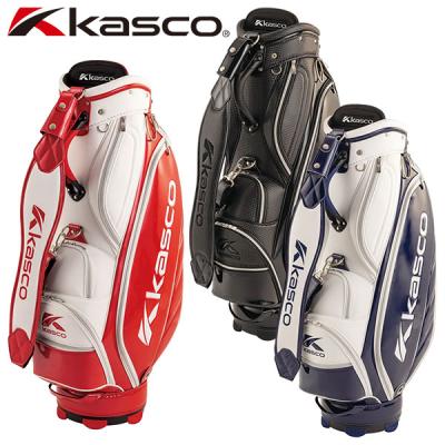kasco キャディーバック　未使用　9型　キャスコ　フード付　エナメル　ゴルフ Kasco キャスコ キャディバッグ エナメル レッド 9型 - メルカリ