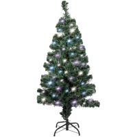 クリスマスツリー 『色鮮やかな光ファイバーツリー』 150cm 120cm 北欧 ホワイトツリー マルチカラー (120cm, 緑) | 雑貨屋ゼネラルストア