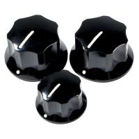 Fender Pure Vintage '60s Jazz Bass Knobs, (3), Black〈フェンダー〉 | 楽器de元気