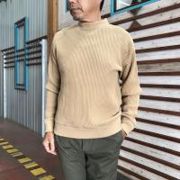 Jackman　ジャックマン   JM7200 Waffle Midneck ワッフル素材ミッドネックカットソー  Biscuit | gakuオンラインショップ