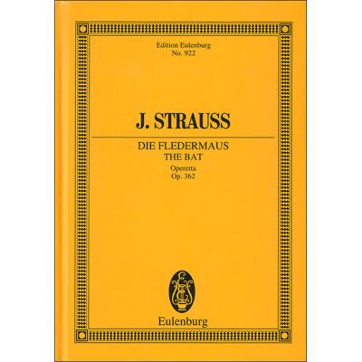 こうもり序曲 楽譜（オーケストラポケットスコア本）｜管楽、弦楽