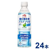 (送料無料) アクアソリタ ペットボトル 500mL×24本/ケース 味の素 経口補水液 | 健康と美の ガレノス