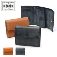 ポーター ビル ブライドル ウォレット 185-02258 吉田カバン PORTER BILL BRIDLE WALLET 三つ折り財布 小銭入れあり ブランド 小さい 本革 レディース 日本製