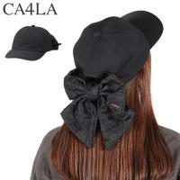 最大51%★6/8迄 CA4LA キャップ レディース 帽子 カシラ 可愛い 6枚パネル リボン付き キャップ 紫外線対策 洗濯可 日本製 HILDA 4 TOZ00129 | ギャレリア Bag&Luggage