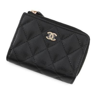 CHANEL レディース三つ折財布（色：ブラック系）｜財布｜ファッション
