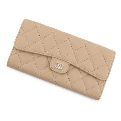 CHANEL フラップ長財布 マトラッセ ラムスキンのおすすめ人気商品一覧