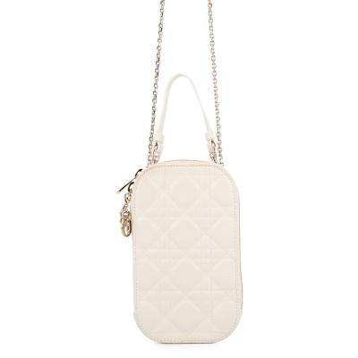 ディオール Lady Dior フォンホルダー ベージュ dior フォンホルダーの 