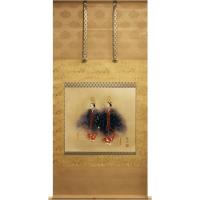 真作/二井栄逸/二人静/能画/能舞/祝掛軸/正月掛軸/掛軸☆宝船☆AK-430 真作/二井栄逸/二人静/能画/能舞/祝掛軸/正月掛軸/掛軸☆宝船☆AK-430