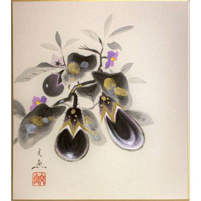 日本画 牡丹 中谷文魚 手描き 色紙 額付き 色紙 絵 中谷文魚（絵画）｜美術、工芸品 | 楽器、手芸