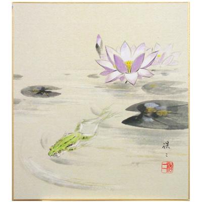 日本画 「夏」 夏雲（日本画） | ギャラリーまきの 信州の木製品と美術工芸品販売の民芸店