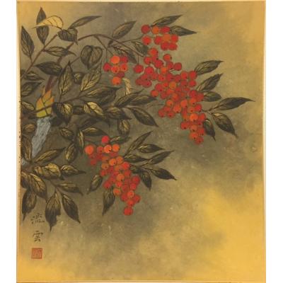 南天の絵（日本画）｜絵画｜美術、工芸品 | 楽器、手芸