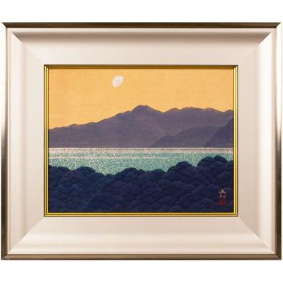 羽柴正和、【渓川】、希少な額装用画集画、新品高級額 額装付、状態良好 内田画廊 - 日本画｜Yahoo!ショッピング
