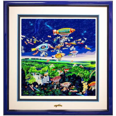 ヒロ・ヤマガタ 真夏の庭 アクリル原画 風景画 女神像 天使 翼 絵画 真作保証 ヒロ・ヤマガタ 真夏の庭 アクリル原画 風景画 女神像 天使 翼