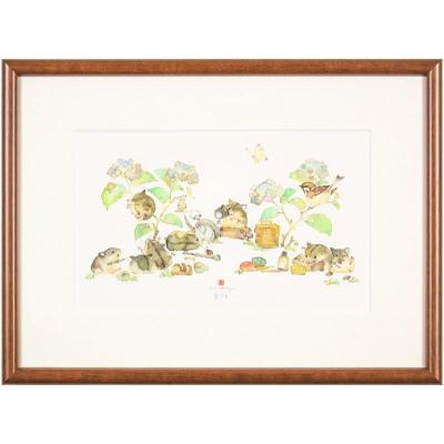 北田稔、【焼きたて】、希少な額装用画集より、状態良好、新品額装付 内田画廊 - 北田 稔 (きただみのる)｜Yahoo!ショッピング