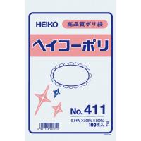 ■ＨＥＩＫＯ ポリ規格袋 ヘイコーポリ Ｎｏ．４１１ 紐なし １００枚入り 006618100 1袋 | ものづくりのがんばり屋ヤフー店