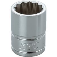 ■ＫＴＣ ９．５ｓｑ．ソケット（十二角） 対辺寸法１２ｍｍ 差込角９．５ｍｍ 全長２４ｍｍ B3-12W 1個 | ものづくりのがんばり屋ヤフー店