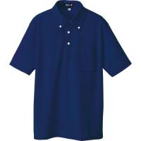 アイトス　ボタンダウン半袖ポロシャツ　ネイビー　３Ｌ　10599-008-3L 1着 | ものづくりのがんばり屋ヤフー店
