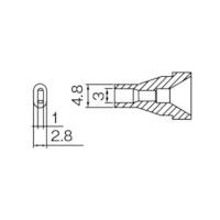 ■白光 ノズル ３Ｘ１ＭＭ N61-15 1本 | ものづくりのがんばり屋ヤフー店