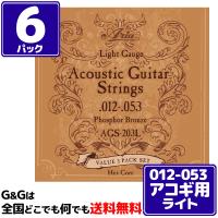 ６パック   お得     計１８セット入 ARIA アコギ弦 AGS-203L 3セットパック Light 12-53 | G&G MUSIC HOTLINE