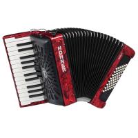 HOHNER ホーナー  クロマチック アコーディオン Bravo II 48 RED 小さくて初心者向け | G&G MUSIC HOTLINE