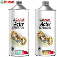 カストロール Activ ESSENTIAL 4T アクティブ エッセンシャル GO 4T 1L 4サイクルエンジンオイル CASTROL 10W30 20W40 4スト | Garage R30