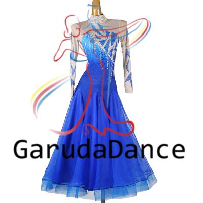 お値下げ✩社交ダンス スタンダードドレス モダン スタンダードドレス WS0673D ブラック M 社交ダンス モダン