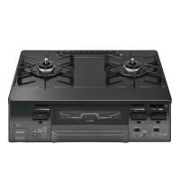 リンナイ ガステーブル RT66WH1RGA-BGL/BGR LAKUCIE fine ラクシエファイン 59cm幅 クリスタルコートトップ：ブラック 2口ガスコンロ | ガス器具ネット