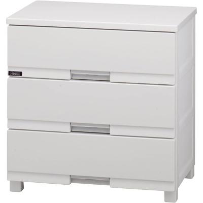 フィッツプラス 7段 チェスト セラミックホワイト 幅75cm フィッツプラス 幅75cm 7段（天板：メープル/本体：ホワイト） | 天馬