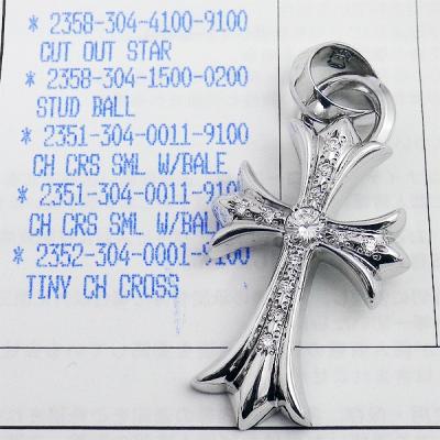 CHROME HEARTS メンズ用ネックレス、ペンダント（石素材：ダイヤモンド