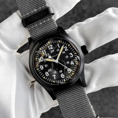 ハミルトン カーキメカ 38mm 黒文字盤 【オールブラック】 ハミルトン 腕時計 カーキ フィールドメカ HAMILTON 38mm NATO