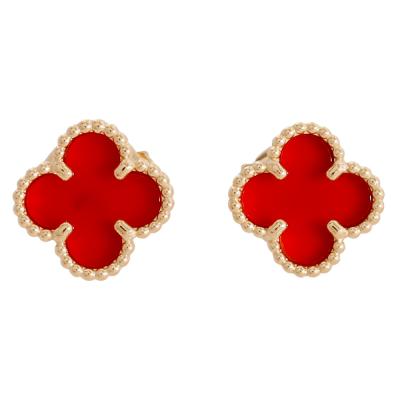 ヴァンクリーフ&アーペル　スウィートアルハンブラピアス　ピアス　美品 スウィート アルハンブラ ピアス 18K ホワイトゴールド, ダイヤモンド