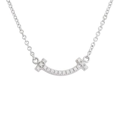 Tiffany & Co. ネックレス　Tスマイル　ミニ　ホワイトゴールド750 楽天市場】TIFFANY&Co.(ティファニー) ティファニー T スマイル