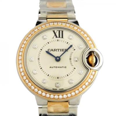 Waffle さま専用　最終値　Cartier シルバー/ゴールド バロンブルー 新品)CARTIER カルティエ バロンブルー 33 MM WE902080 シルバー