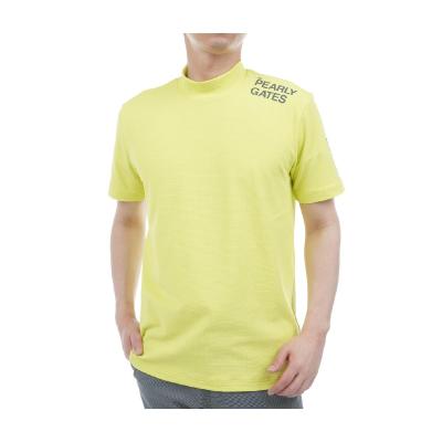 新品 パーリーゲイツ マイクロメッシュストレッチ半袖カットソー(7)3L/黄 パーリーゲイツ PG 防透UVモックネック半袖カットソー