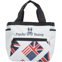 サイコバニー PSYCHO BUNNY Anglo-American Flag CASUAL SPORT ラウンドトートバッグ | GDOゴルフショップ Yahoo!店