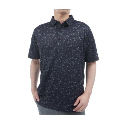 新品【ツアーステージ】ポロシャツ　4L 花柄　総柄　ネイビー TOURSTAGE ゴルフシャツ｜メンズウエア｜ゴルフ｜スポーツ