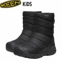 キーン シューズ キッズ パフライダー ウォータープルーフ 防水 KEEN YOUTH PUFFRIDER WP BLACK×STEELGREY KEE1027959 | ギーク