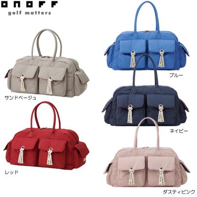 ONOFF ゴルフ ボストンバッグ（色：レッド系）｜ゴルフ用バッグ