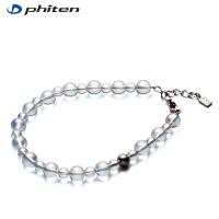 【送料無料】Phiten ファイテン チタン水晶コンビブレス(5mm・7mm玉) 17cm (0515AQ813025) | ギアムーブストア