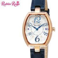 【Rubin Rosa】ルビンローザ 腕時計 ソーラー レディース R018PWHBL ホワイト ブルー レザーベルト | 腕時計 アクセサリー Gross
